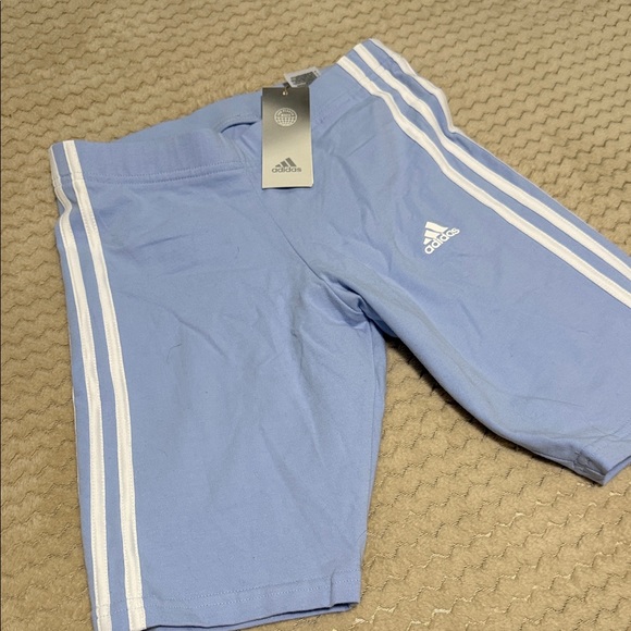 Adidas Sky Blue Tights with White Accents - Picture 3 of 5